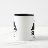 Summit Journey Mountain Climber Design マグカップ (中央)