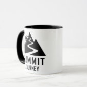 Summit Journey Mountain Climber Design マグカップ (正面左)