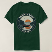 Summit Lake Alaska Sunset Tシャツ (デザイン正面)