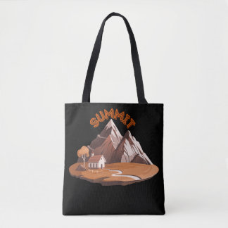 ​Summit Mountain Adventure Nature Lover Drawstring トートバッグ