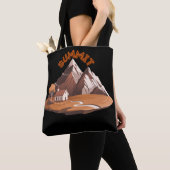 ​Summit Mountain Adventure Nature Lover Drawstring トートバッグ (クローズアップ)