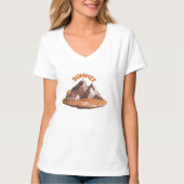 ​Summit Mountain Adventure Nature Lover Graphic T- Tシャツ (正面)