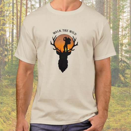 Summit Seeker Walk the Wild Hiking Men's T-shirt Tシャツ