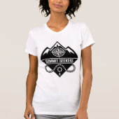 Summit Seekers Mountain Climbing Badge Design Tシャツ (正面)