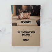 SUMO DEFEAT BELATED BIRTHDAY CARD サンキューカード (内部)