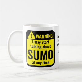 Sumo Funny Personalized Warning コーヒーマグカップ