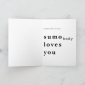 Sumo Orange Greeting Card カード (内部)