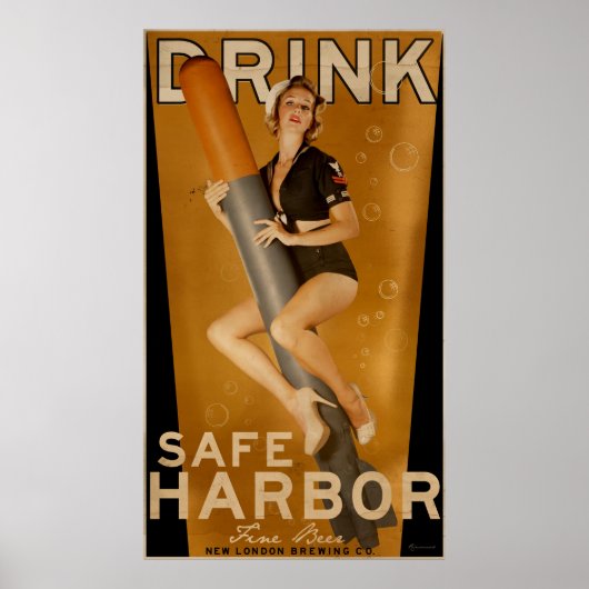 "Sumo Sized" Safe Harbor Beer Torpedo Poster ポスター (正面)