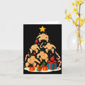 Sumo Wrestling Japanese Sumo Wrestler Christmas Tr カード (黄色い花)