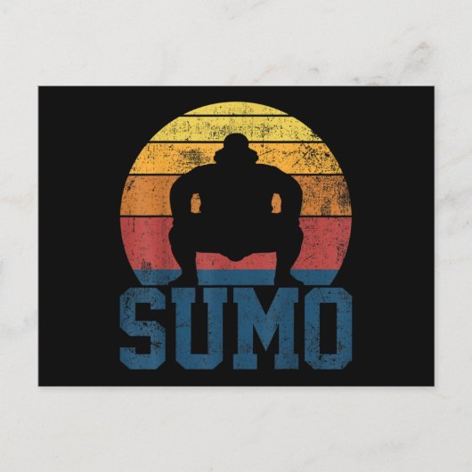 Sumo Wrestling Sumo Wrestler Vintage ポストカード (正面)