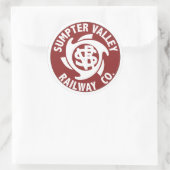 Sumpterの谷の鉄道ステッカー ラウンドシール (バッグ)