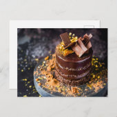 Sumptuous Chocolate Ganache Cake シーズンポストカード (正面/裏面)