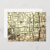 Sumter、SCヴィンテージマップ ポストカード (正面/裏面)