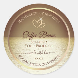 Sunかわいらし over the海デザイン製品ラベル ラウンドシール