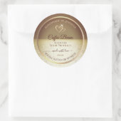 Sunかわいらし over the海デザイン製品ラベル ラウンドシール (バッグ)