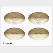 Sunかわいらし over the海デザイン製品ラベル 楕円形シール (シート)