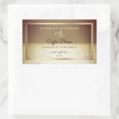 Sunかわいらし over the海デザイン製品ラベル 長方形シール (バッグ)