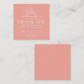 SunとビーチモダンWaveご注文ありがとうございます スクエア名刺 (正面/裏面)