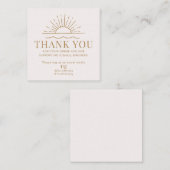 SunとビーチモダンWaveご注文ありがとうございます スクエア名刺 (正面/裏面)