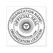 Sunと顔の一般的な公式シール名のロケーションURL セルフインキングスタンプ (デザイン)