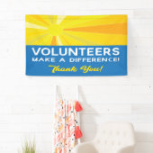 Sunに感謝するボランティア 横断幕 (インサイチュ)