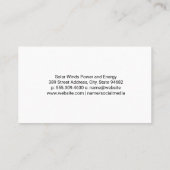 Sunのロ太陽のゴ | エネルギーパネル 名刺 (裏面)