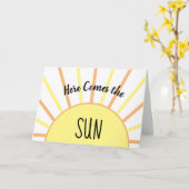 Sunの来あいさつきカード カード (黄色い花)