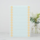 Sunの縁ど文房具 – オプションの線 便箋 (スタンド正面)