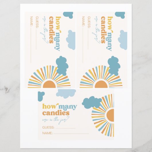 Sunはキャンディーカードの数を推測 (正面)