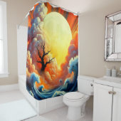 Sunアートワーク シャワーカーテン (インサイチュ)