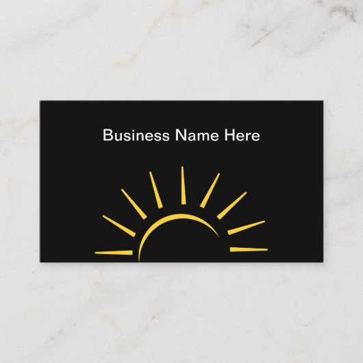 Sunシンボル編集可能名刺 名刺 (正面)