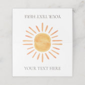 Sunテーマ食品ラベル プレイスカード (外部開封)