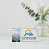 Sunブループリント |パネ太陽のル |エネルギー 名刺 (スタンド正面)