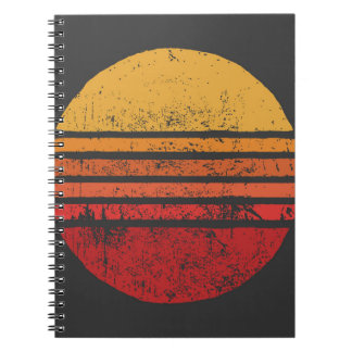 SUNヴィンテージグランジサークルイラストレーションvintage, ci ノートブック