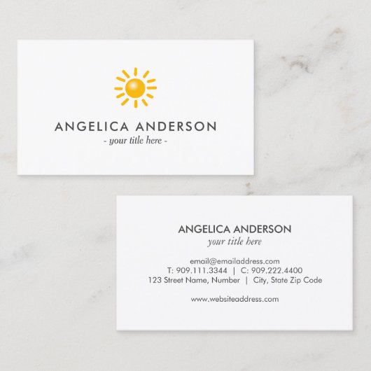 Sun名刺 名刺 (正面/裏面)