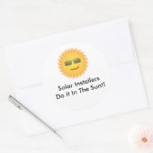 Sun太陽のでインストールする!! ラウンドシール (封筒)