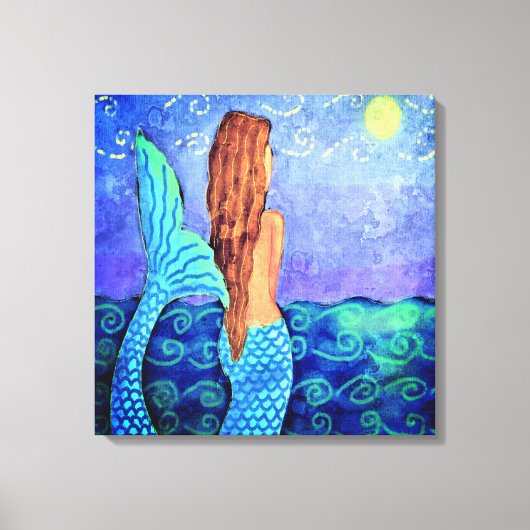 Sun抽象芸術デジタルの絵画監視 キャンバスプリント (正面)