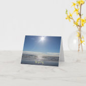 Sun海ウェーブ静寂ノートカード カード (黄色い花)