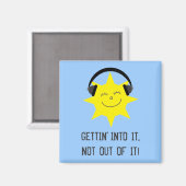 Sun聞はITマグネットにGETTIN'を音楽に マグネット (正面/裏面)