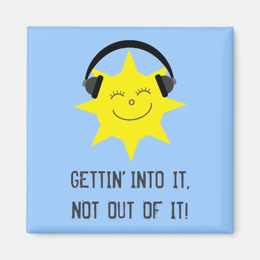 Sun聞はITマグネットにGETTIN'を音楽に マグネット (正面)
