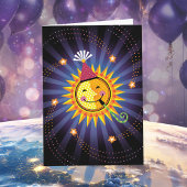 Sun誕生日グリーティングカード カード