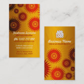 Sun金ゴールド(ロゴ付き縦型名刺) 名刺 (正面/裏面)