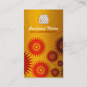 Sun金ゴールド(ロゴ付き縦型名刺) 名刺 (裏面)