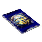 sun顔/月顔ダークブルー ノートブック (右側)