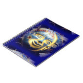 sun顔/月顔ダークブルー ノートブック (左側)