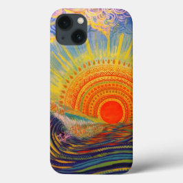 「Sun-インスパイアCustomizable Phone Case -鮮やか Co iPhone 13ケース
