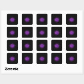 Sun – 白っぽいグラフィック スクエアシール (シート)