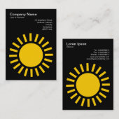 Sun 01 – 黒の琥珀 名刺 (正面/裏面)