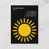 Sun 01 – 黒の琥珀 名刺 (裏面)