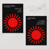 Sun 01 – 黒の赤 名刺 (正面/裏面)